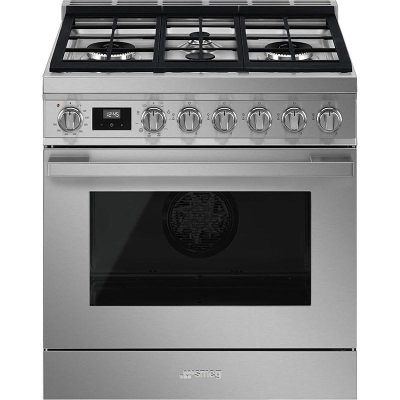 Smeg Dual Fuel Range 30" CPF30UGMX