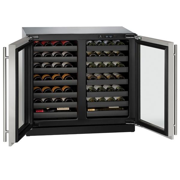 U-Line 3036WCWC 36" Dual-Zone Wine Refrigerator Stainless U-3036WCWCS-00B