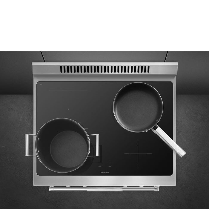 Smeg Professional Range Series 30", Induction Stainless Steel SPR30UIMX