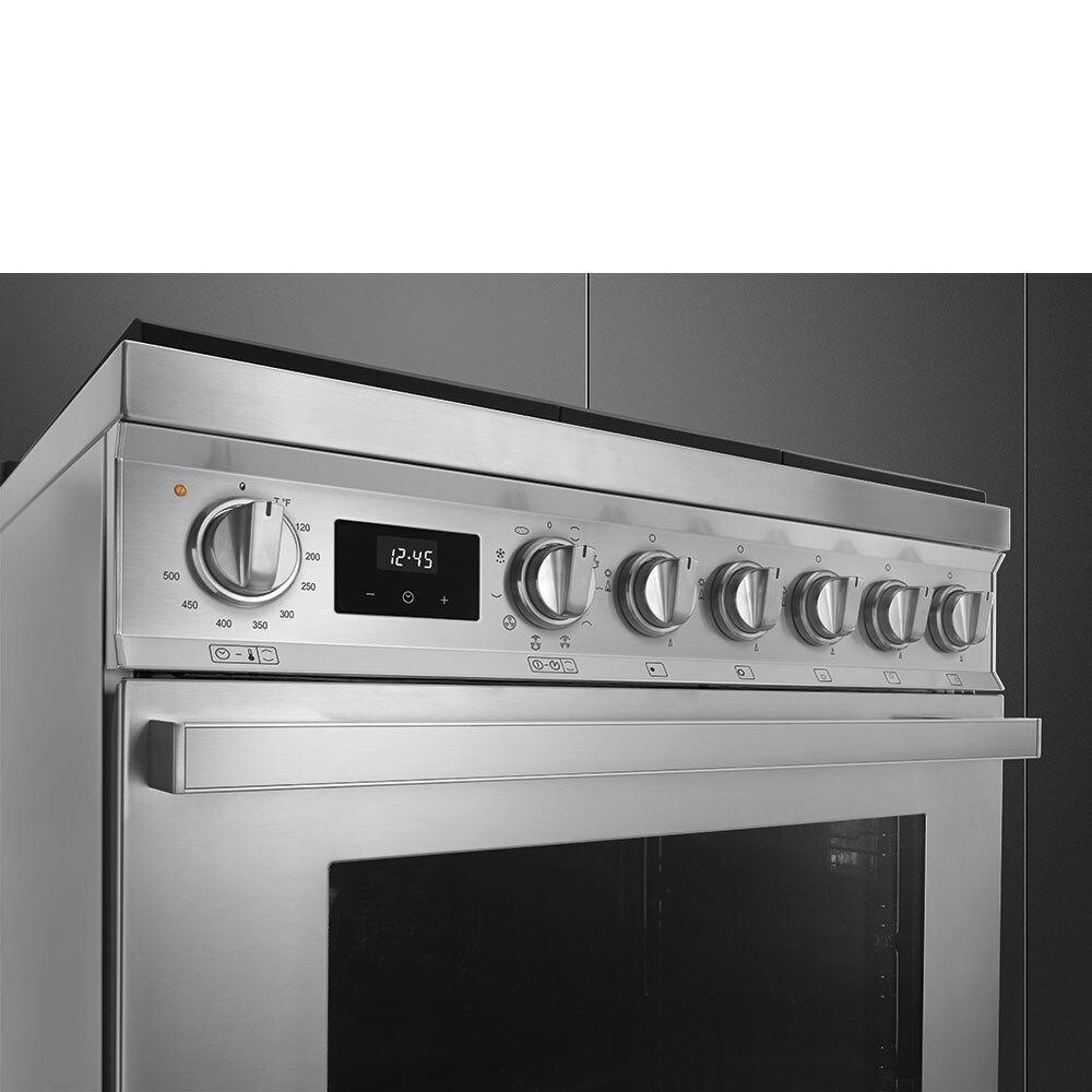 Smeg Dual Fuel Range 30" CPF30UGMX