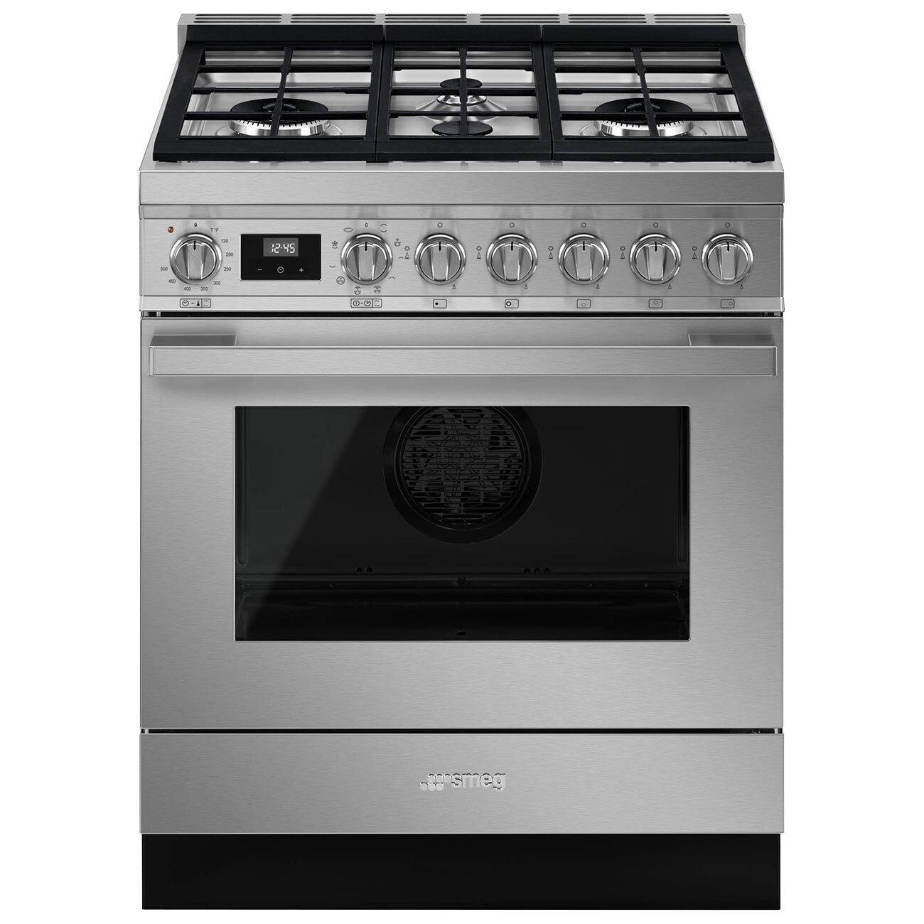 Smeg Dual Fuel Range 30" CPF30UGMX