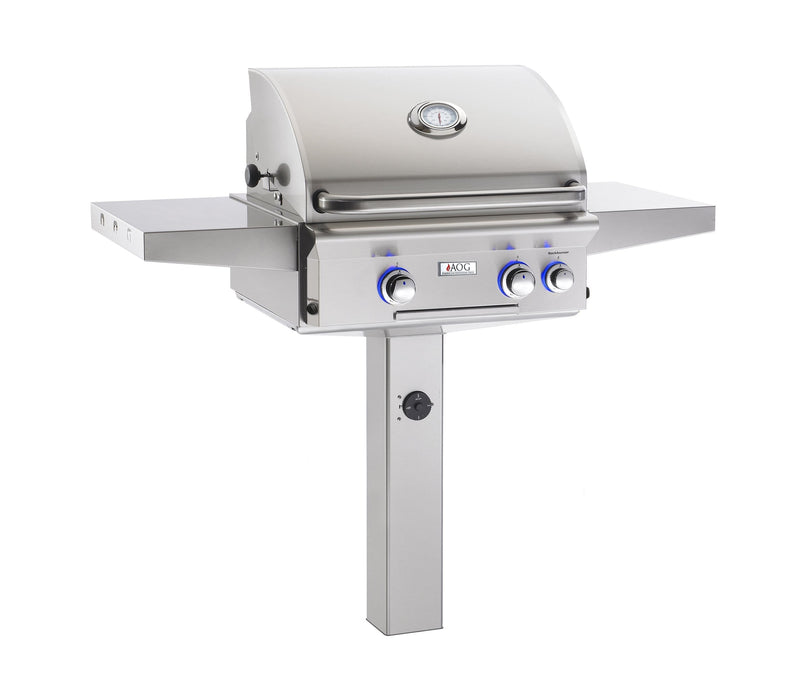 AOG American Outdoor Grill L Series 24" In-Ground Post Mount Grill 24 NGL